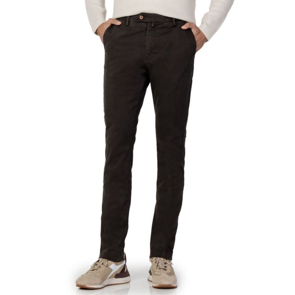 Borghese Casual Chinos Pants Men Brown